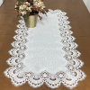 Caminho de Mesa C/ Barrado em Guippir Branco 6 - 90cm