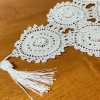 Caminho de Mesa Crochê 1,50m - Produto Feito a Mão - Branco II