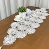 Caminho de Mesa Crochê 1.60m Branco