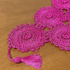 Caminho de Mesa Crochê 1.60m Pink