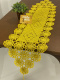 Caminho de Mesa Crochê 1,60mt - Amarelo - Produto Feito a Mão