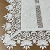 Caminho de Mesa em Lese Bordado C/Barrado em Guippir Branco III 90cm
