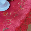 Caminho de Mesa Natalino Bordado Com Guippir 1.80m Vermelho Papai Noel II