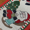Caminho de Mesa Natalino em Tear 1,50m Noel Feliz Natal II