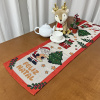 Caminho de Mesa Natalino em Tear 1,50m Papai Noel Árvore de Natal