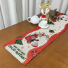 Caminho de Mesa Natalino em Tear 1,50m Papai Noel no Trenó