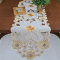 Caminho de Mesa Trilho Paris Bordado Flor Amarela - 2,20mt