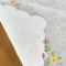 Caminho de Mesa Trilho Bordado Organza Branco C/Florzinha Rosa e Branca - 85cm