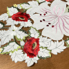 Caminho de Mesa Trilho Bordado Primavera Branco C/Floral 1.80
