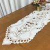 Caminho de Mesa Trilho Bordado Primavera Branco Rami 1.50m