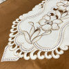 Caminho de Mesa Trilho Bordado Primavera Branco Rami 1.50m