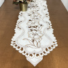 Caminho de Mesa Trilho Bordado Primavera Branco Rami 1.50m