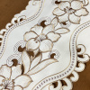 Caminho de Mesa Trilho Bordado Primavera Branco Rami 1.50m