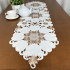 Caminho de Mesa Trilho Bordado Primavera Flor Chocolate 2,20m