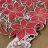 Caminho de Mesa Trilho Bordado Primavera Flores Vermelhas 90cm