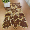 Caminho de Mesa Trilho Bordado Primavera Marrom 90cm