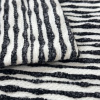Capa de Almofada Avulsa Boucle Listrinhas Preta