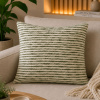 Capa de Almofada Avulsa Boucle Listrinhas Verde