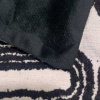 Capa de Almofada Avulsa Chenille Geométrica Preto