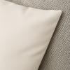 Capa de Almofada Avulsa de Couro Off White