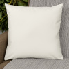 Capa de Almofada Avulsa de Couro Off White
