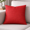 Capa de Almofada Avulsa Linho 45x45cm Vermelho