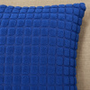 Capa de Almofada Avulsa Pelúcia Alto Relevo Soft Bolinha Azul