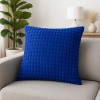 Capa de Almofada Avulsa Pelúcia Alto Relevo Soft Bolinha Azul