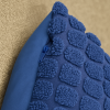Capa de Almofada Avulsa Pelúcia Alto Relevo Soft Bolinha Azul