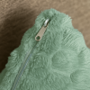 Capa de Almofada Avulsa Pelúcia Alto Relevo Verde