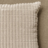 Capa de Almofada Avulsa Pelúcia Soft Alto Relevo Bege