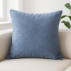 Capa de Almofada Avulsa Veludo Suede Azul