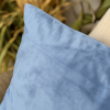 Capa de Almofada Avulsa Veludo Suede Azul