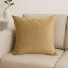 Capa de Almofada Avulsa Veludo Suede Caramelo
