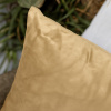 Capa de Almofada Avulsa Veludo Suede Caramelo