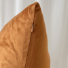 Capa de Almofada Avulsa Veludo Suede Ferrugem