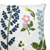 Capa de Almofada Bordada Alto Relevo Lavandas & Margaridas