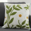 Capa de Almofada Bordada Alto Relevo Margaridas II
