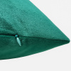 Capa de Almofada em Veludo Verde C/Bordado Natalino 45x45cm
