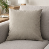 Capa de Almofada Lisa Camurça Bege