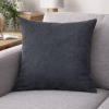 Capa de Almofada Lisa Camurça Grafite