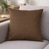 Capa de Almofada Lisa Camurça Marrom