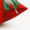 Capa de Almofada Natalina Dupla Face Xadrez Floral Natal de Luz