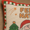 Capa de Almofada Natalina em Tear Noel C/Árvore de Natal