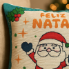 Capa de Almofada Natalina em Tear Noel C/Docinho
