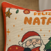 Capa de Almofada Natalina em Tear Noel C/Saco de Presente