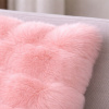 Capa de Almofada Ondinha Pelucia Alto Relevo Rosa