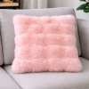 Capa de Almofada Ondinha Pelucia Alto Relevo Rosa
