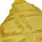Capa de Almofada Soft Pelúcia Geométrica Amarela