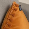 Capa de Almofada Suede C/Franja Telha